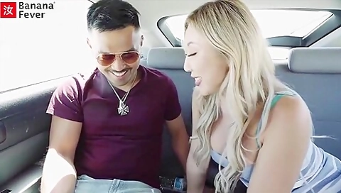 Chinese Pornstar Nicole Doshi Riding With Asian Uber Driver