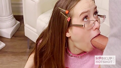 Busty Nerdy Jackie Hoff Lets A Big Cock Wreck Her Ass Raw!